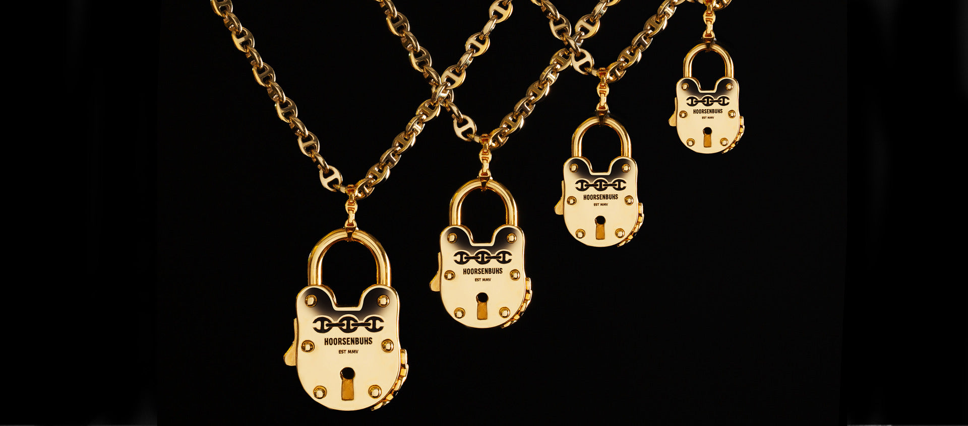 18K Gold Lock Pendants | HOORSENBUHS®