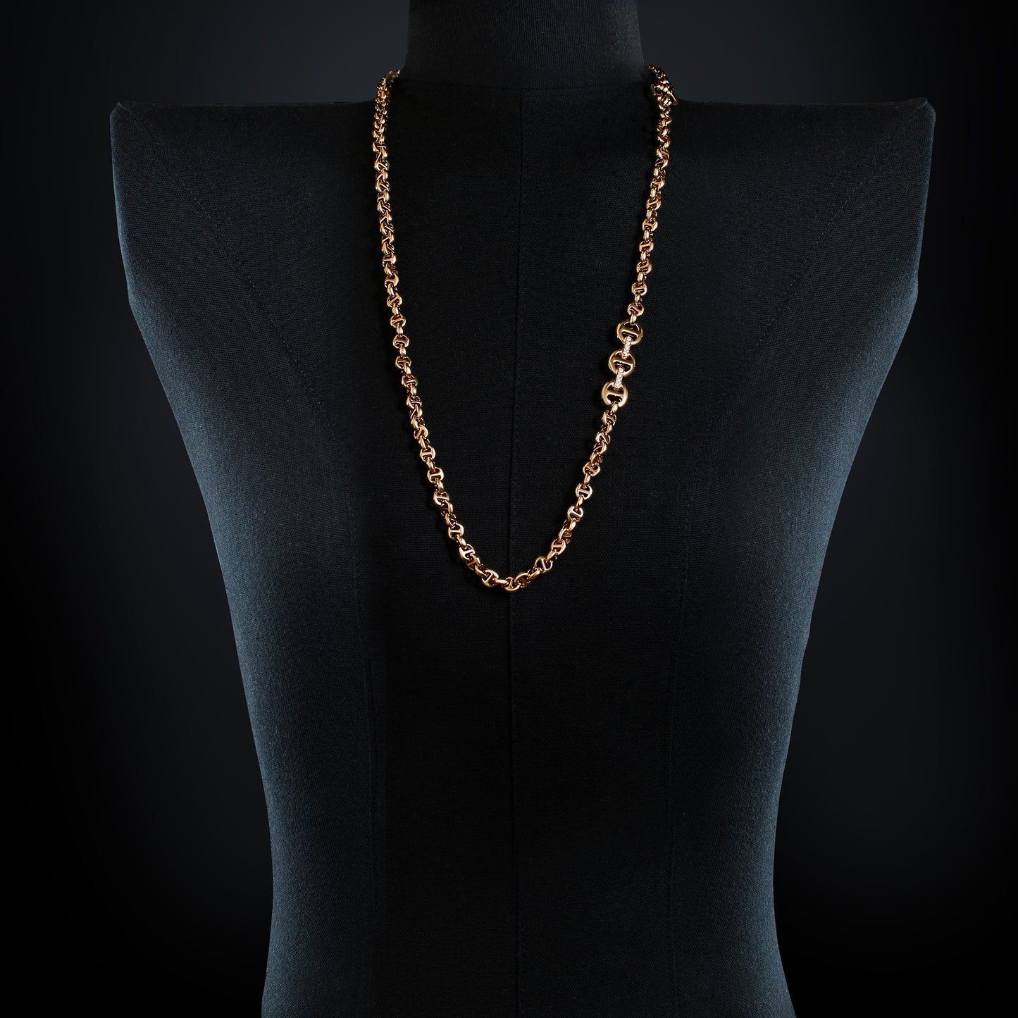 5MM OPEN-LINK™ NECKLACE WITH DIAMOND PENDANT - 30"