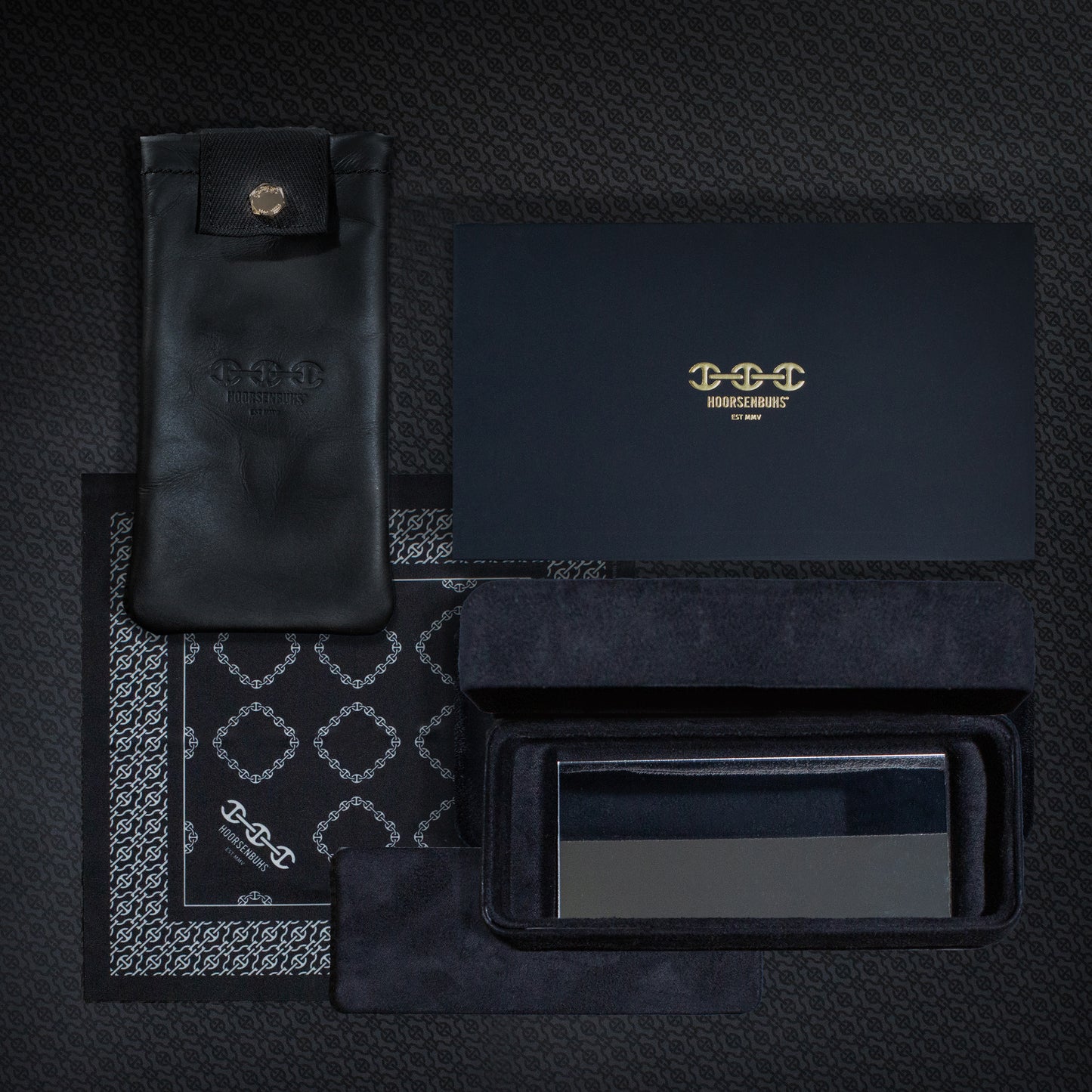 MODEL XII | WHITE GOLD/MATTE NAVY BLUE