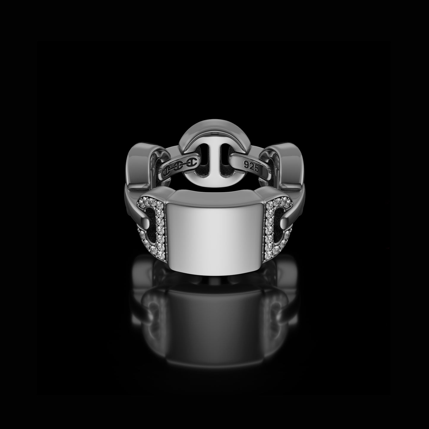 BRUTE CLASSIC TRI-LINK MONOGRAM WITH DIAMONDS