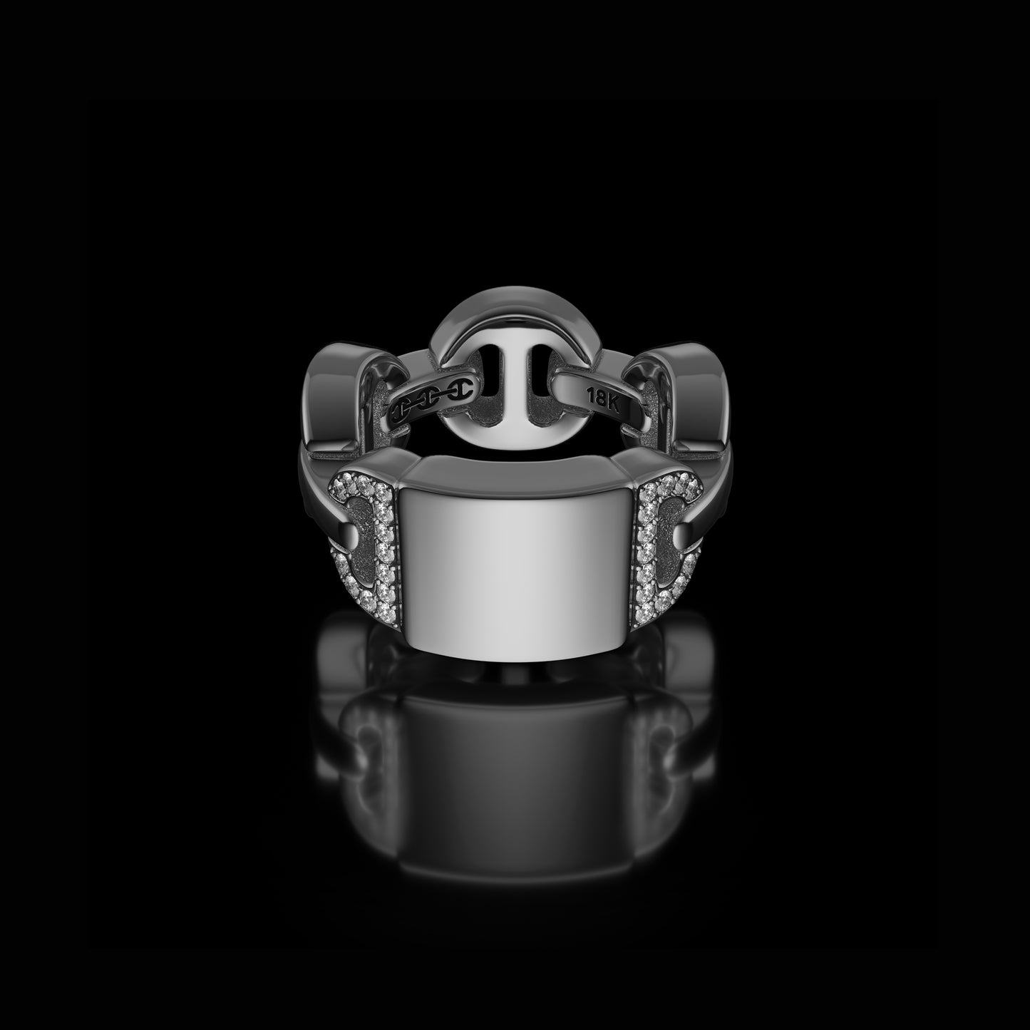 BRUTE CLASSIC TRI-LINK MONOGRAM WITH DIAMONDS