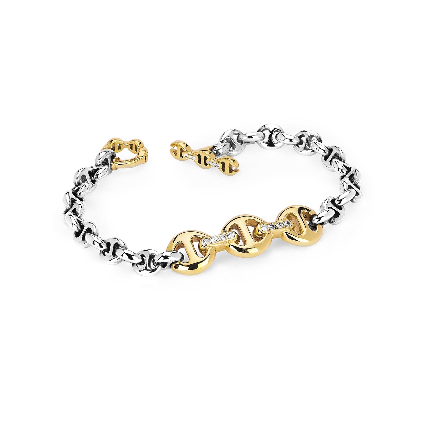 ID BRACELET - STERLING SILVER | 18K GOLD