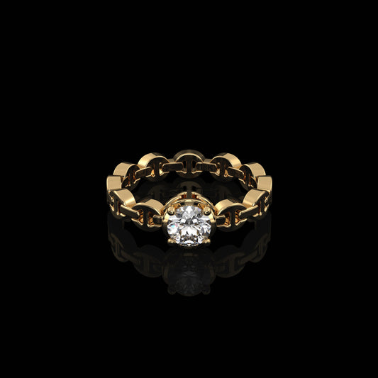 MICRO II SINGLE SOLITAIRE WITH .5 CARAT DIAMOND