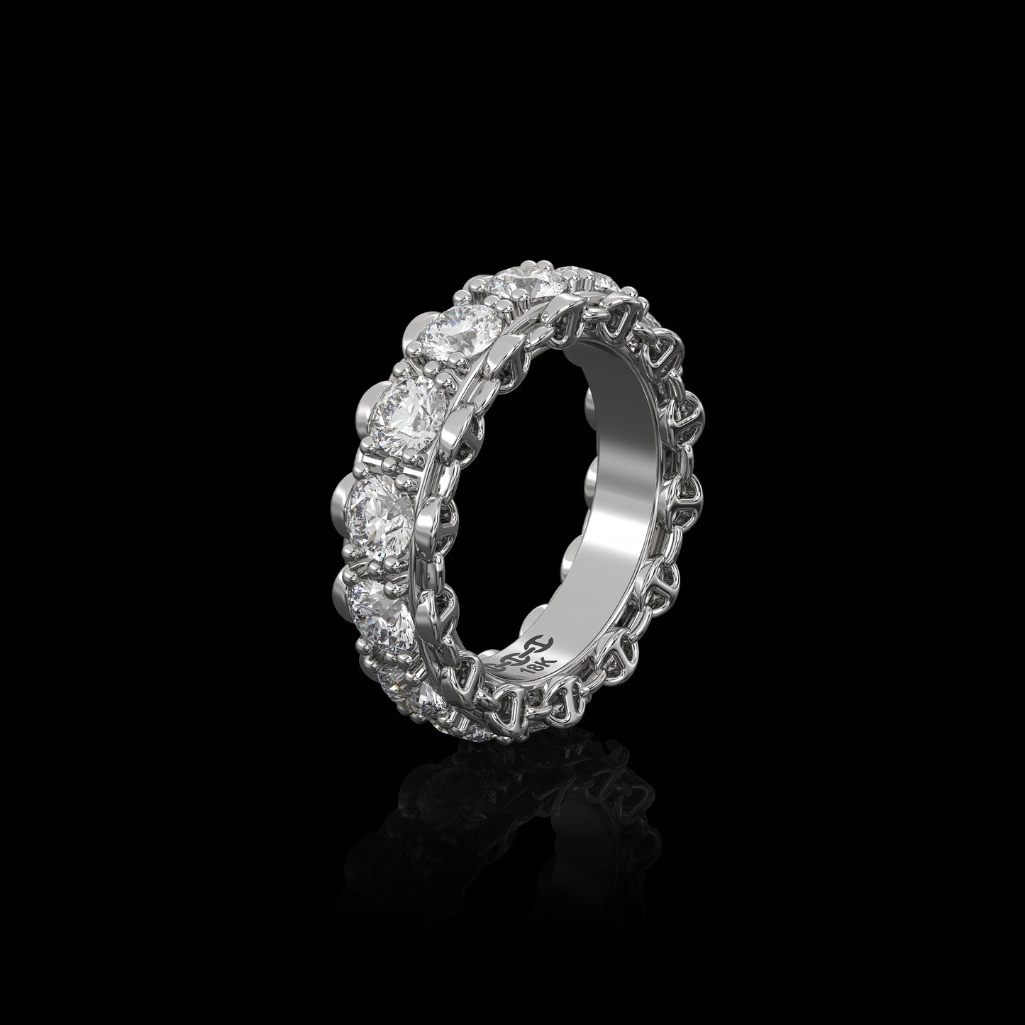 4MM INFINITE I RING | PRONG SETTING