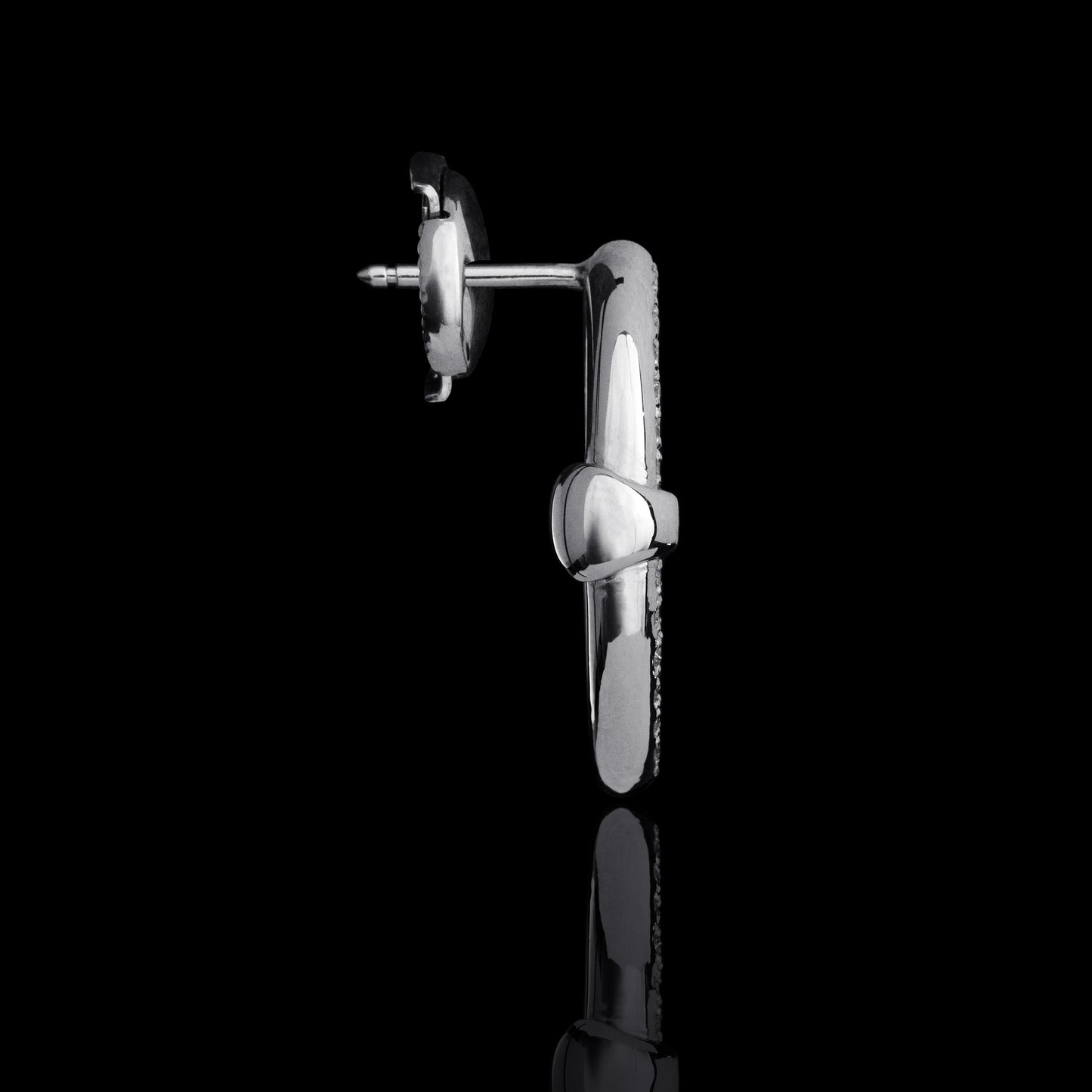 LARGE OVAAL EARRINGS WITH DIAMONDS