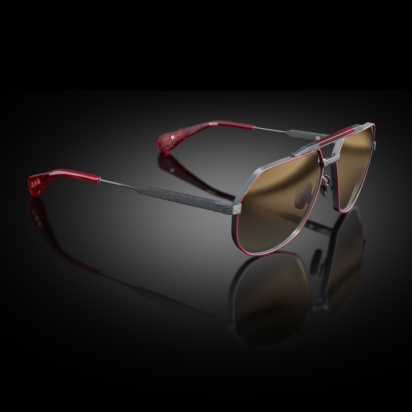 MODEL XII | MATTE BLACK/BORDEAUX