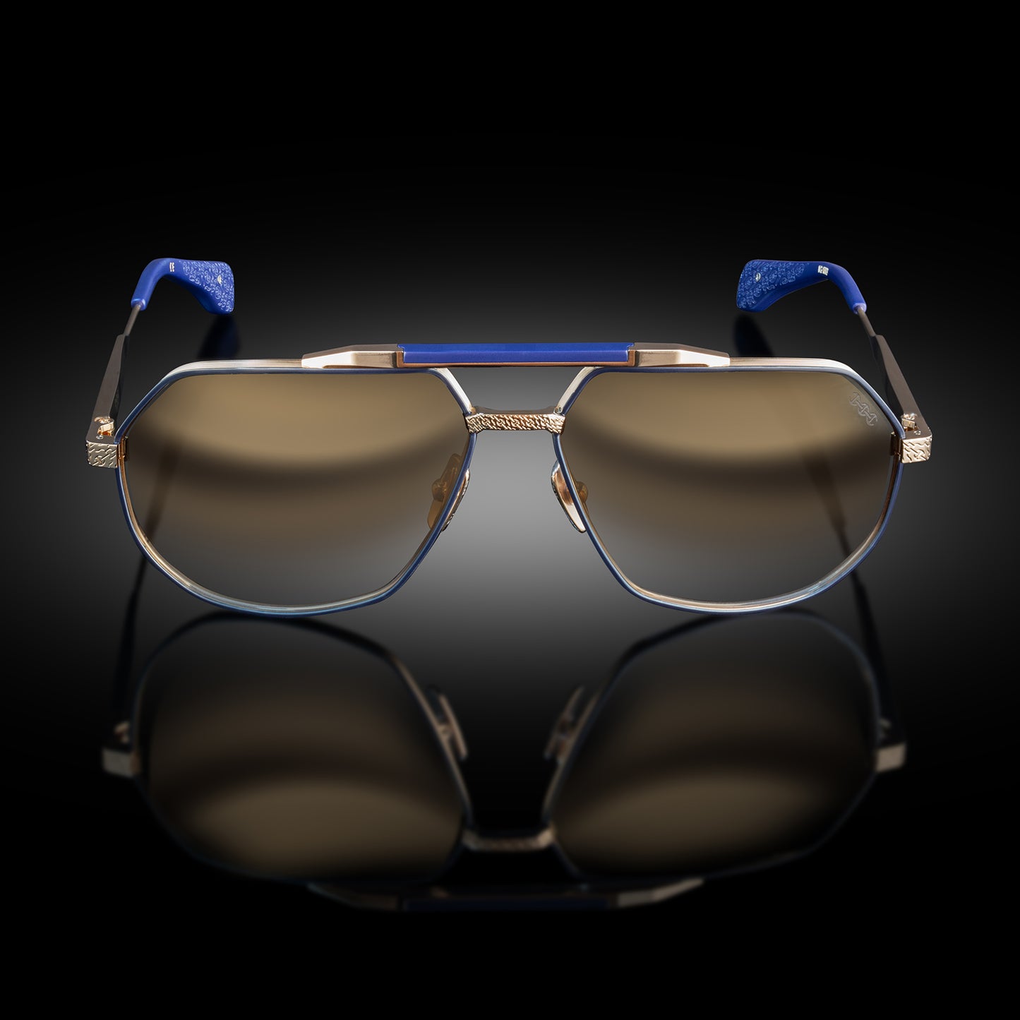 MODEL XII | WHITE GOLD/MATTE NAVY BLUE