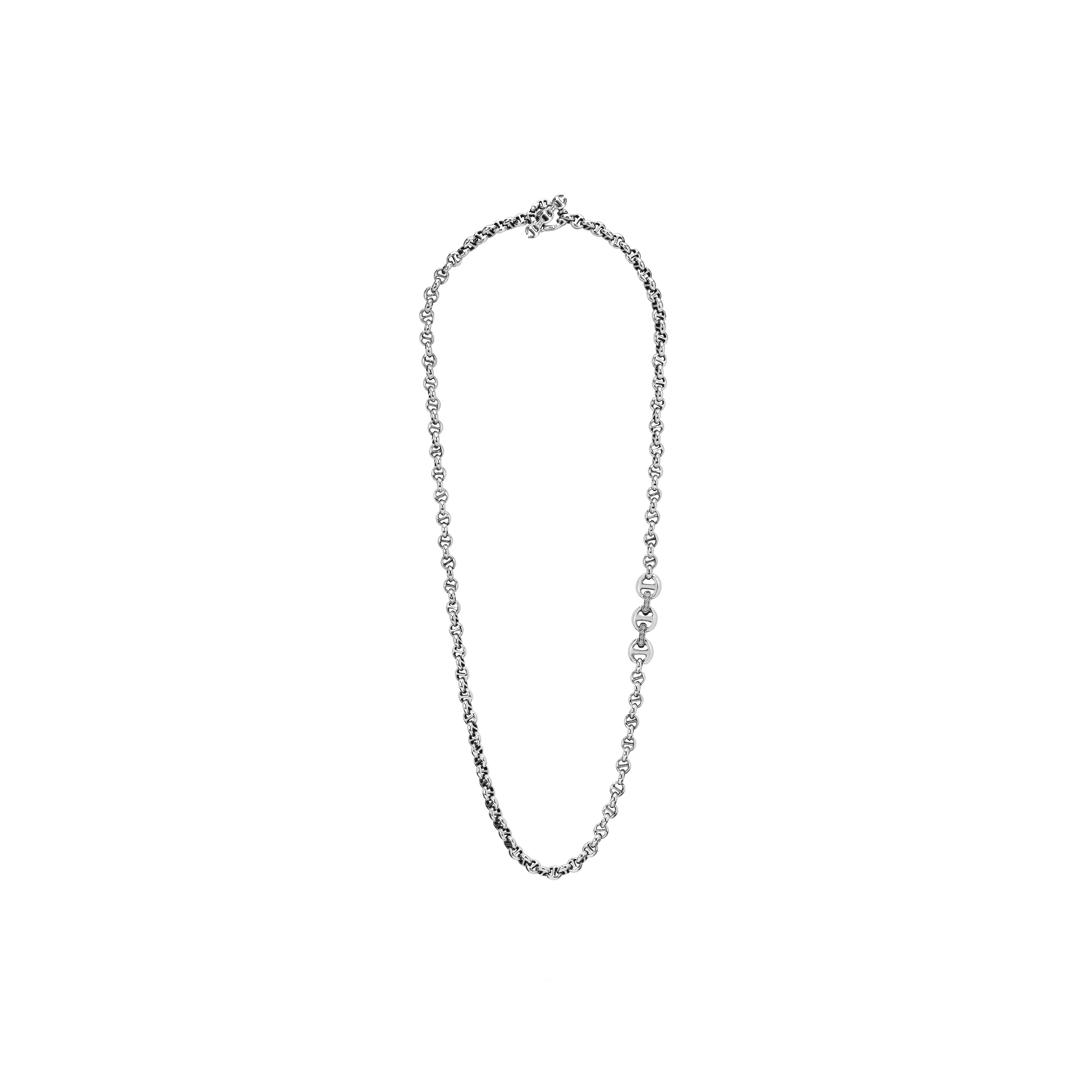 John Lewis Diamond Linked Hoop Pendant Necklace