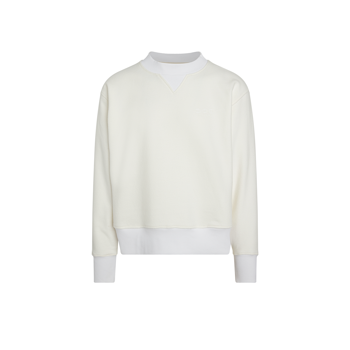 BRUSHED COTTON CREWNECK SWEATSHIRT