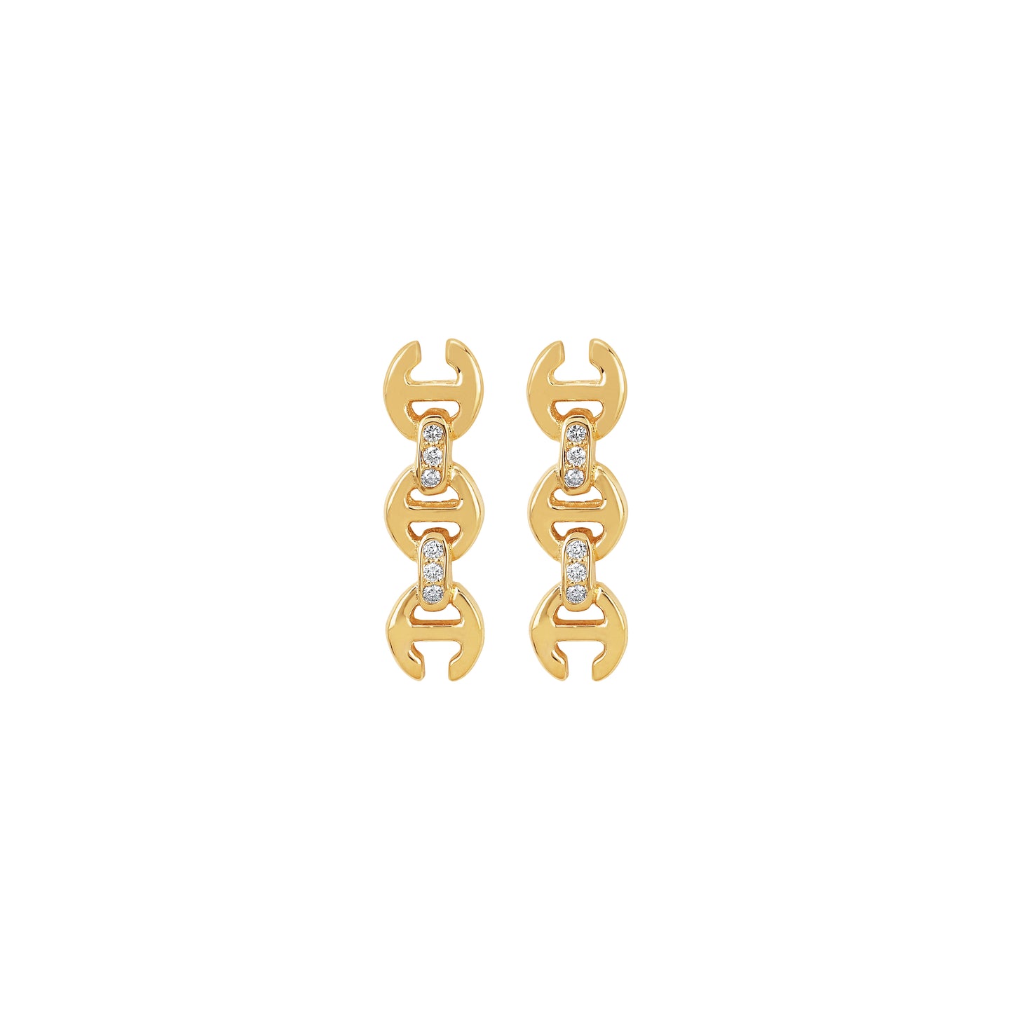 3MM TOGGLE STUDS WITH DIAMONDS