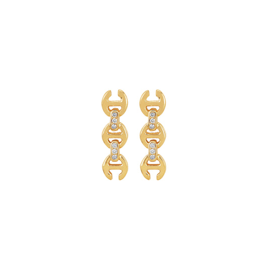3MM TOGGLE STUDS WITH DIAMONDS