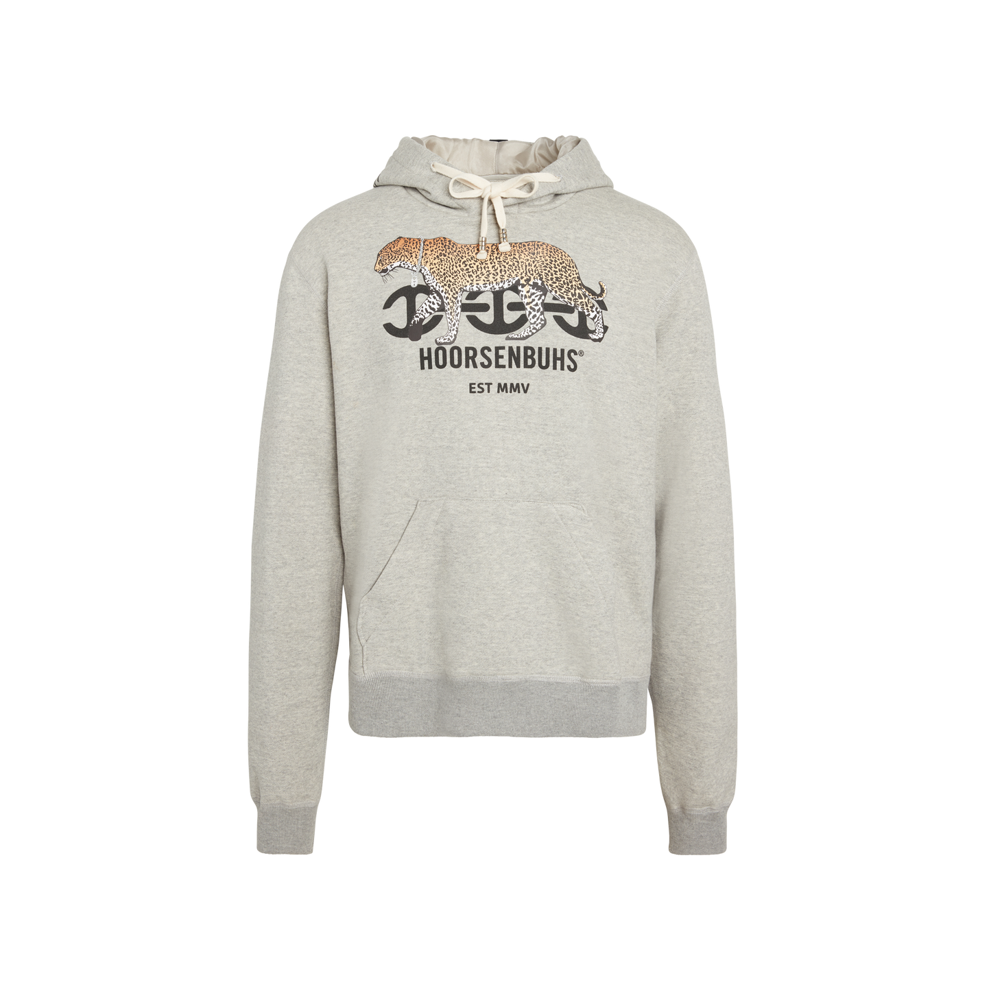 LEOPARD PULLOVER HOODED SWEATSHIRT