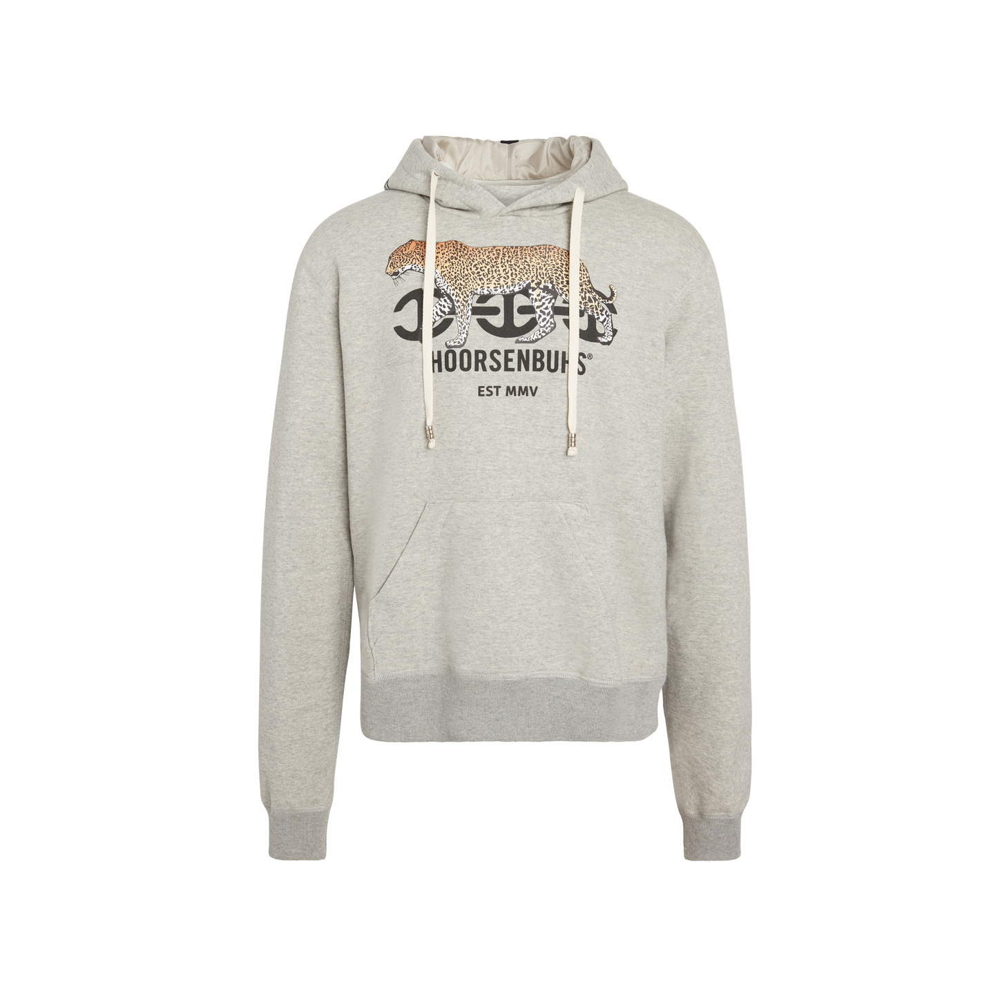 LEOPARD PULLOVER HOODED SWEATSHIRT