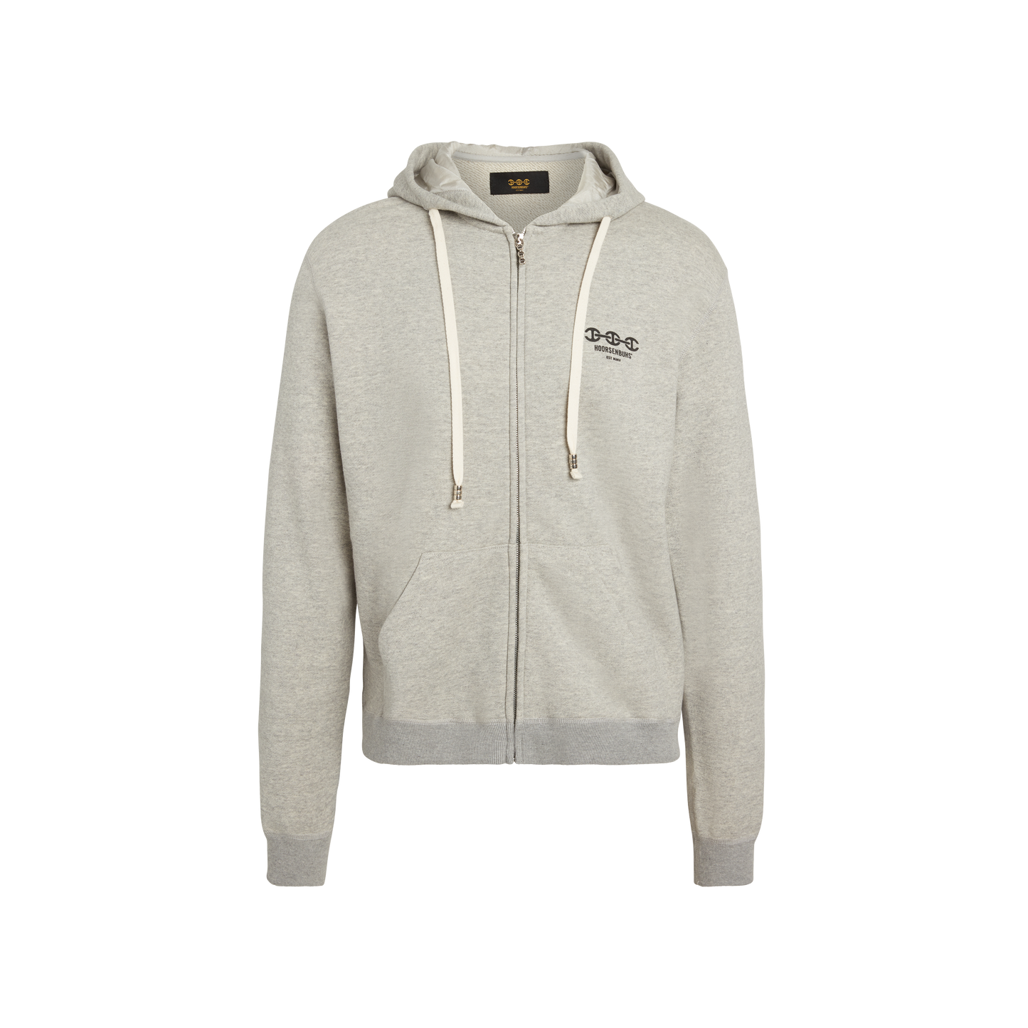 LEOPARD ZIP HOODED SWEATSHIRT
