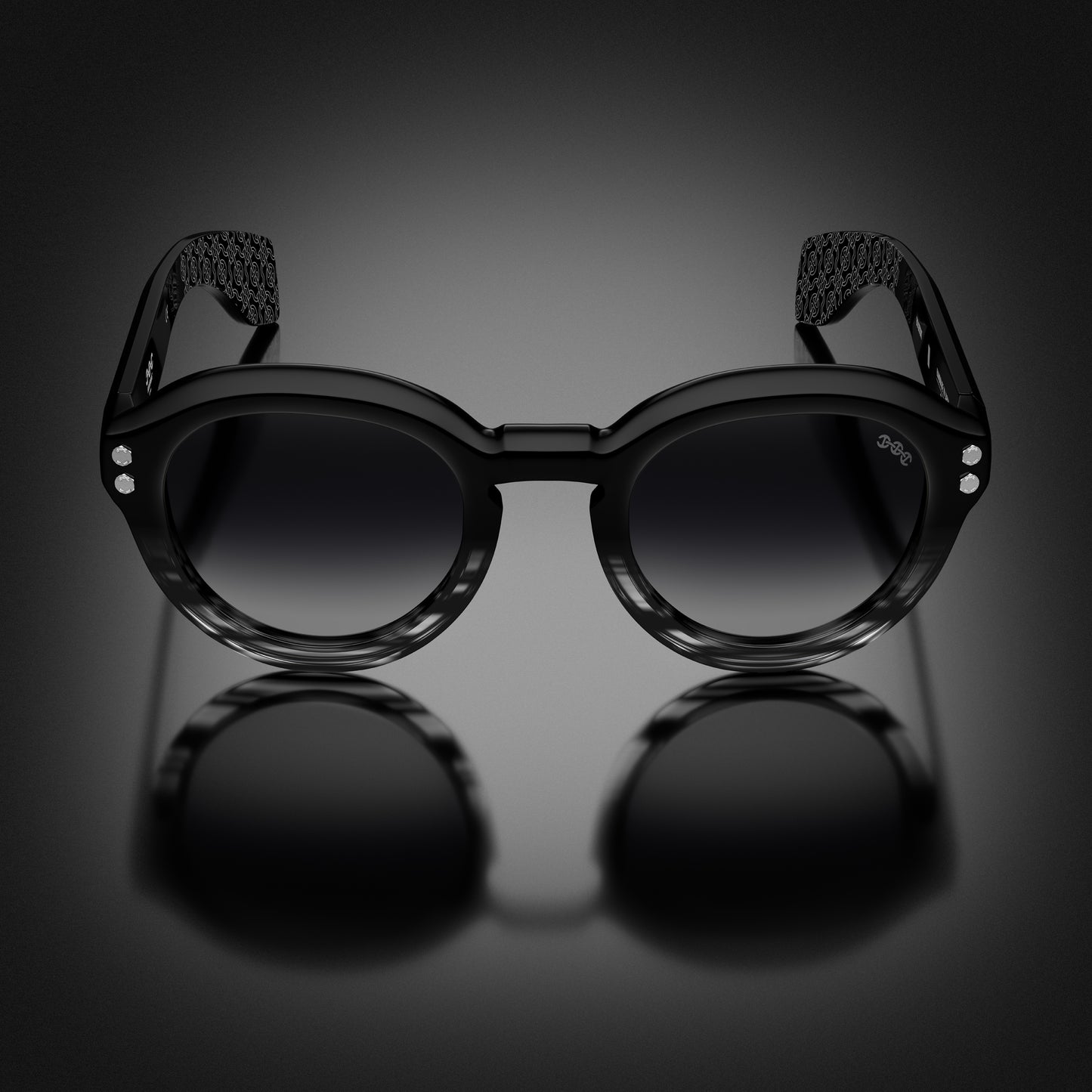 MODEL III | BLACK/GREY TORTOISE FADE