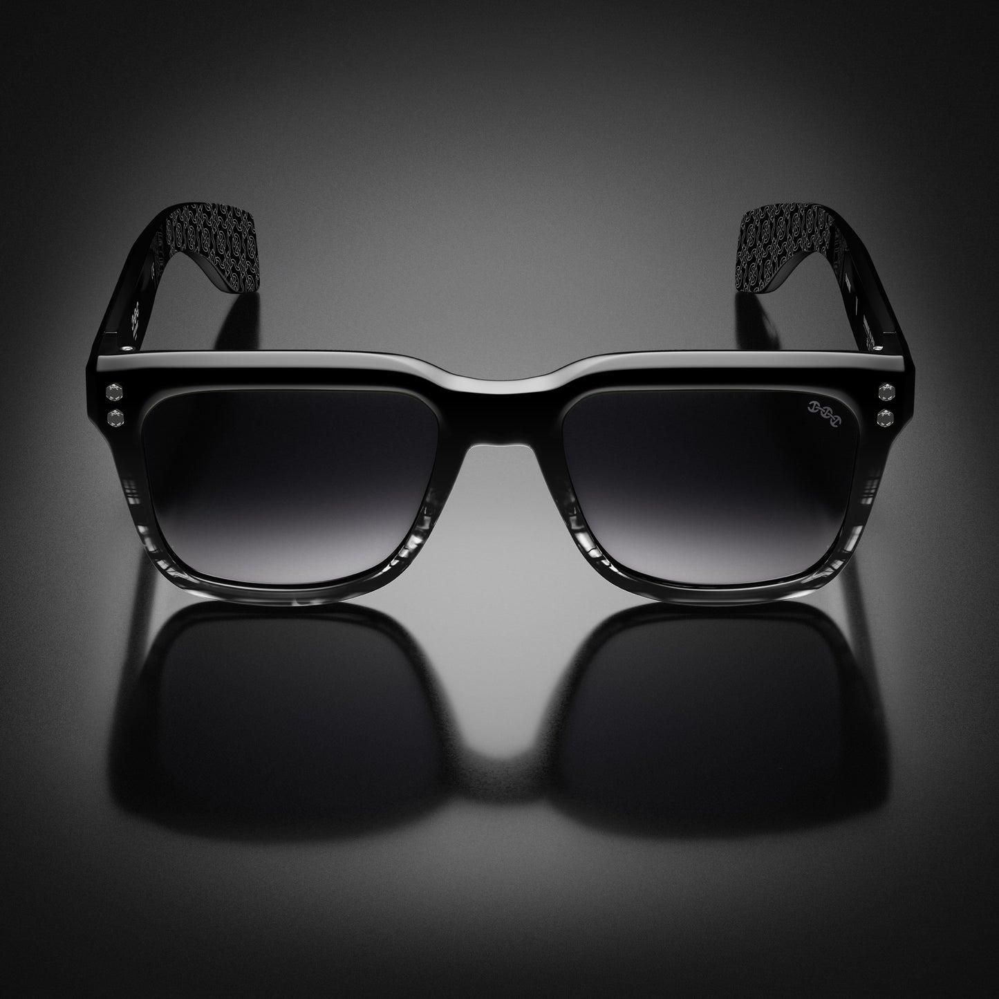 MODEL V | BLACK/GREY TORTOISE FADE