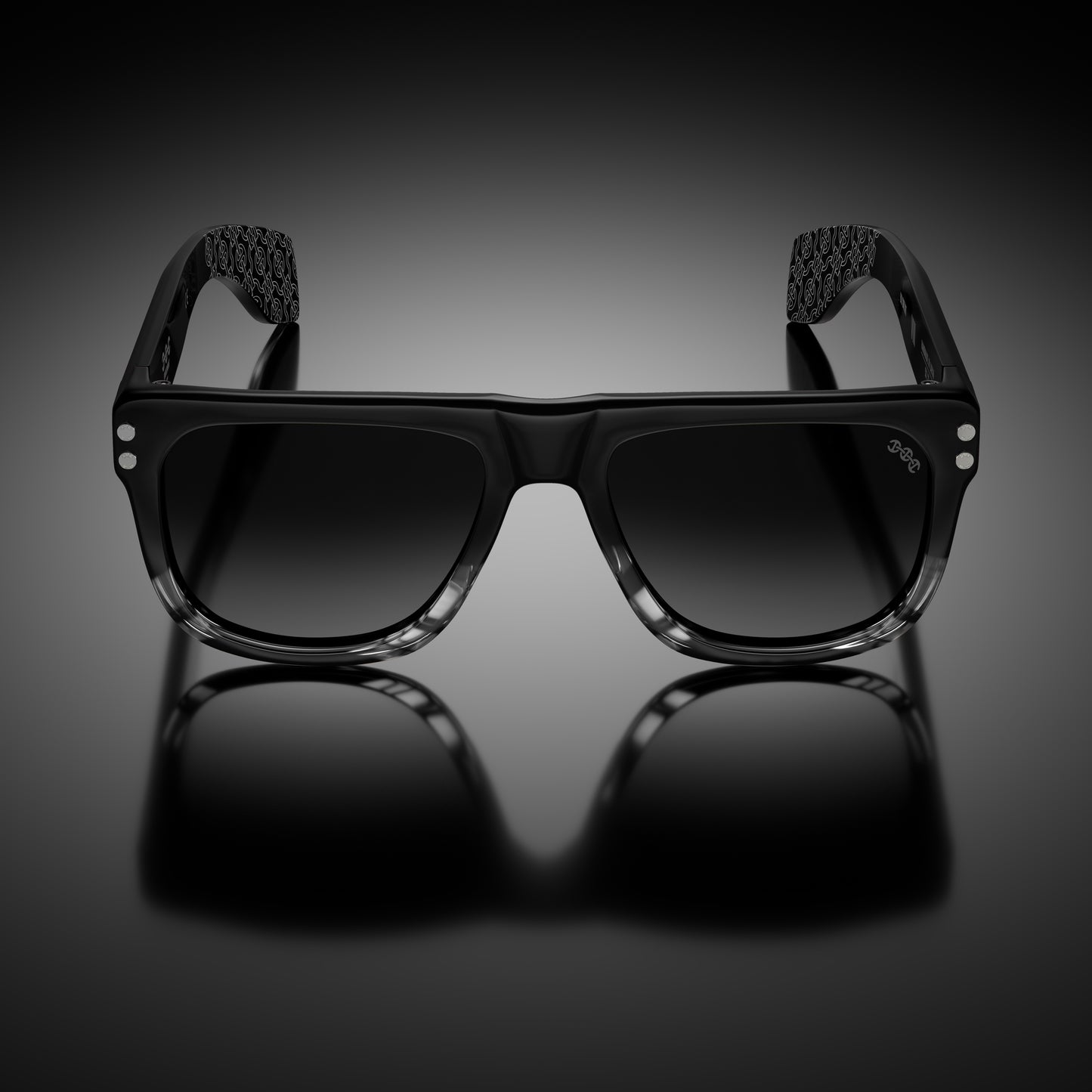 MODEL VIII | BLACK/GREY TORTOISE FADE