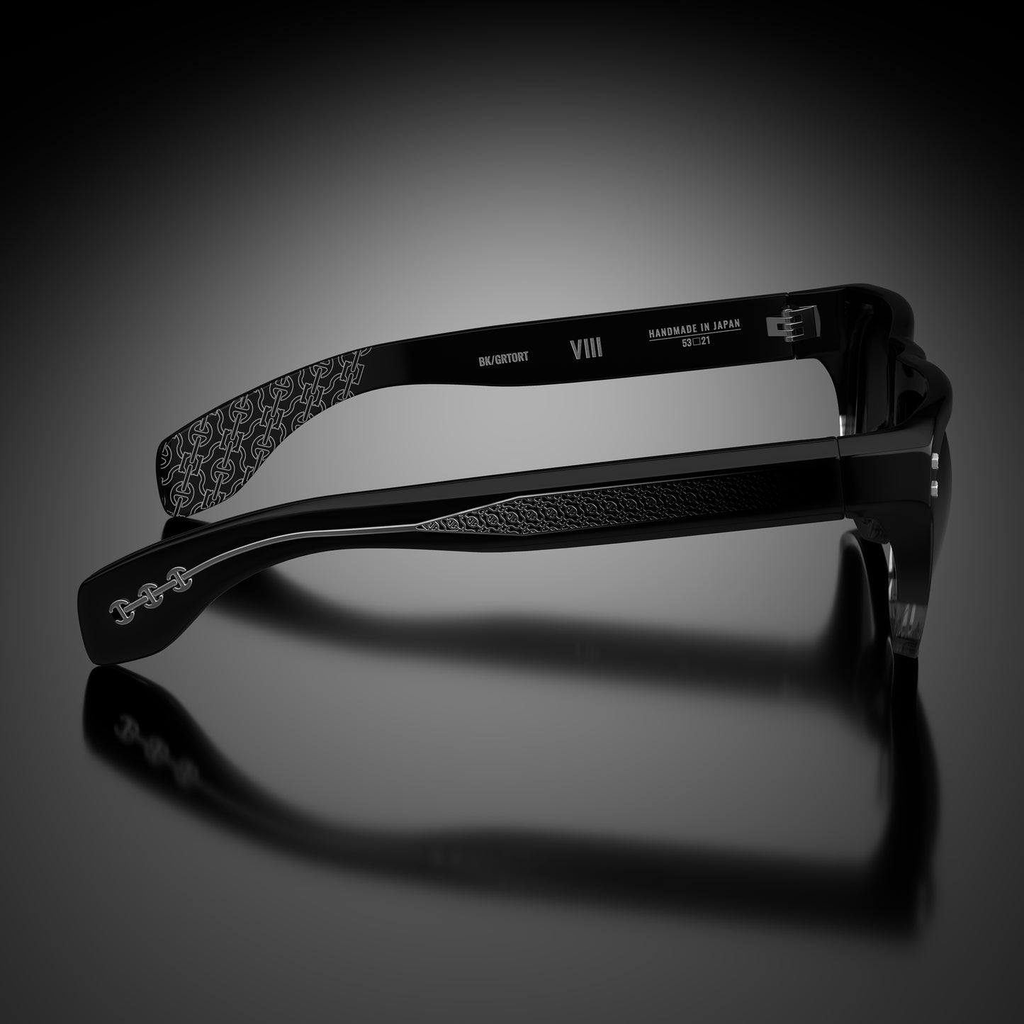 MODEL VIII | BLACK/GREY TORTOISE FADE