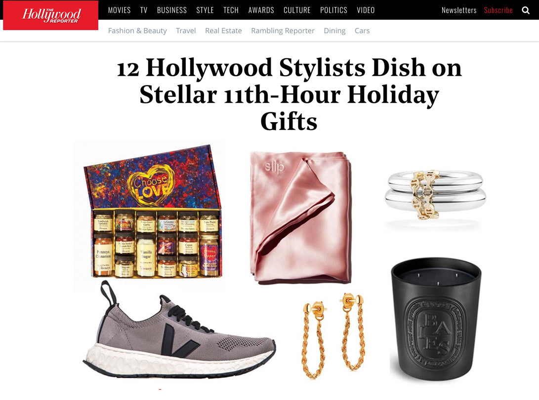 HOLLYWOOD REPORTER | 12 HOLLYWOOD STYLISTS DISH ON 11TH-HOUR HOLDIDAY GIFTS