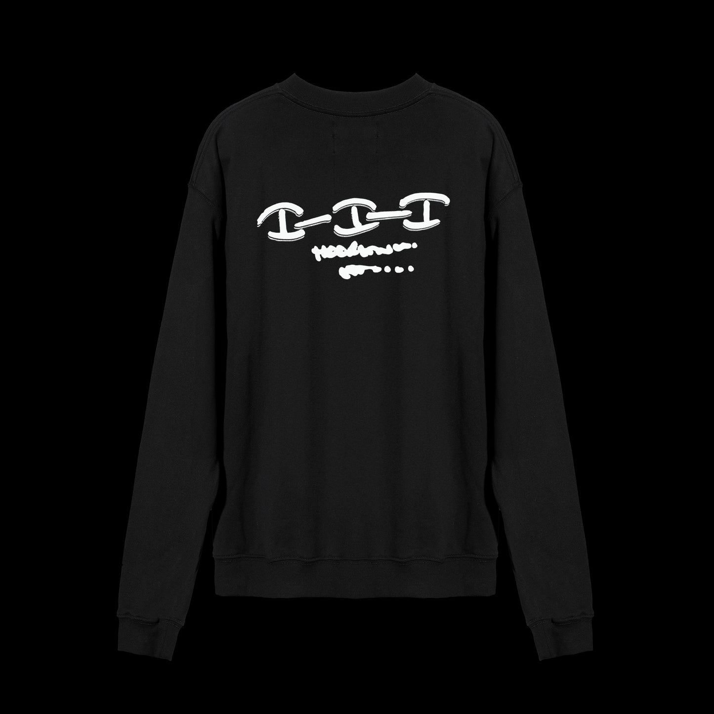 BLACK KOSMIC CREWNECK SWEATSHIRT