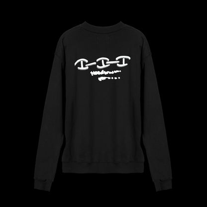 BLACK KOSMIC CREWNECK SWEATSHIRT