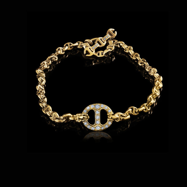 HOORSENBUHS® | SIRKEL BRACELET WITH DIAMOND BRIDGES
