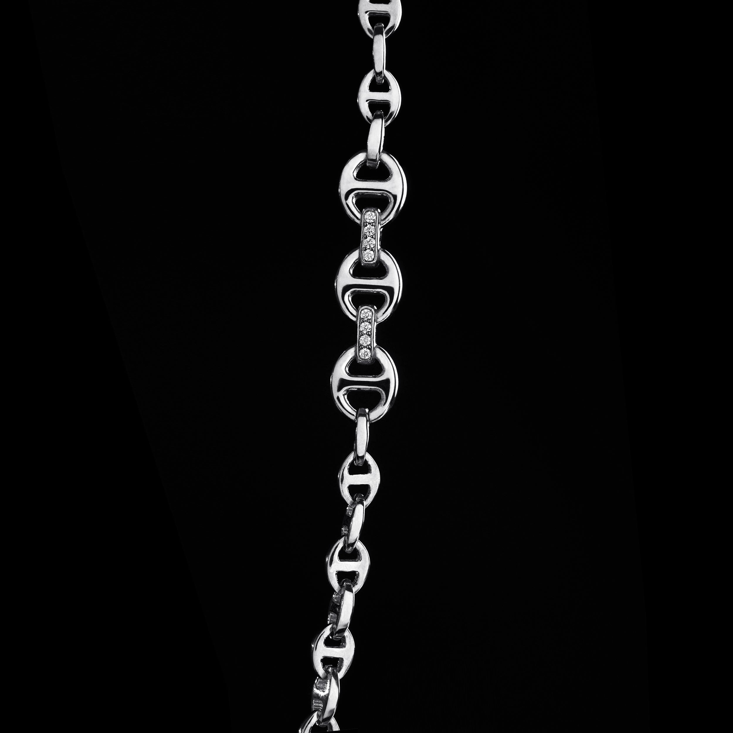 3MM OPEN-LINK™ NECKLACE WITH DIAMOND PENDANT - 26