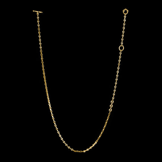 3MM OPEN-LINK™ NECKLACE WITH DIAMOND PENDANT - 30"