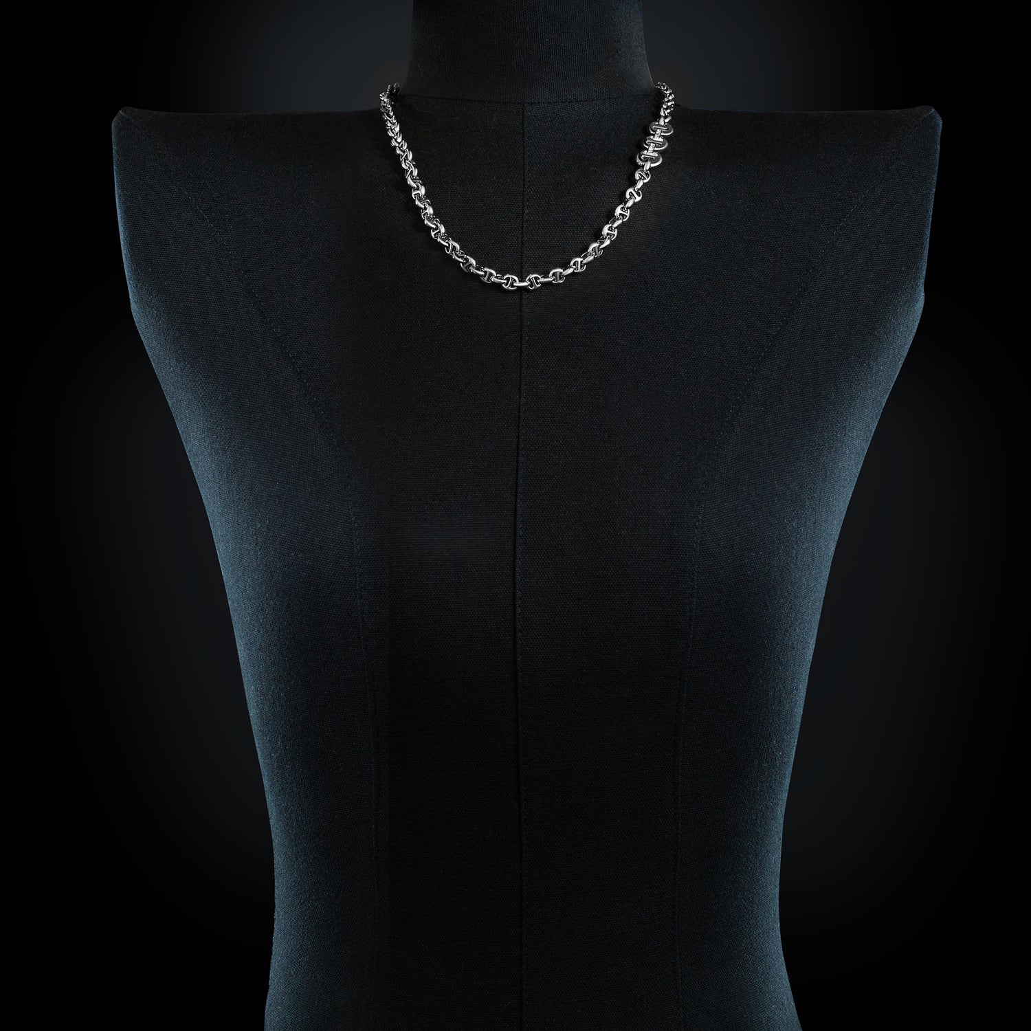 5MM OPEN-LINK™ NECKLACE WITH DIAMOND PENDANT - 22"