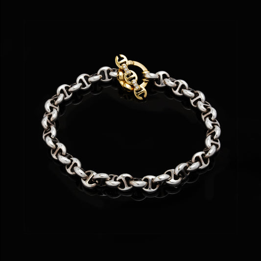 5MM OPEN-LINK™ BRACELET - STERLING SILVER | 18K GOLD