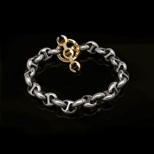 10MM OPEN-LINK™ BRACELET - STERLING SILVER | 18K