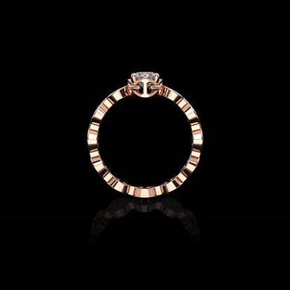 MICRO II SINGLE SOLITAIRE WITH .5 CARAT DIAMOND