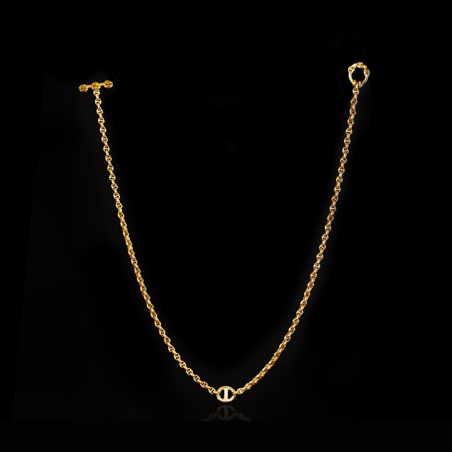 10MM Single Station Necklace 16"