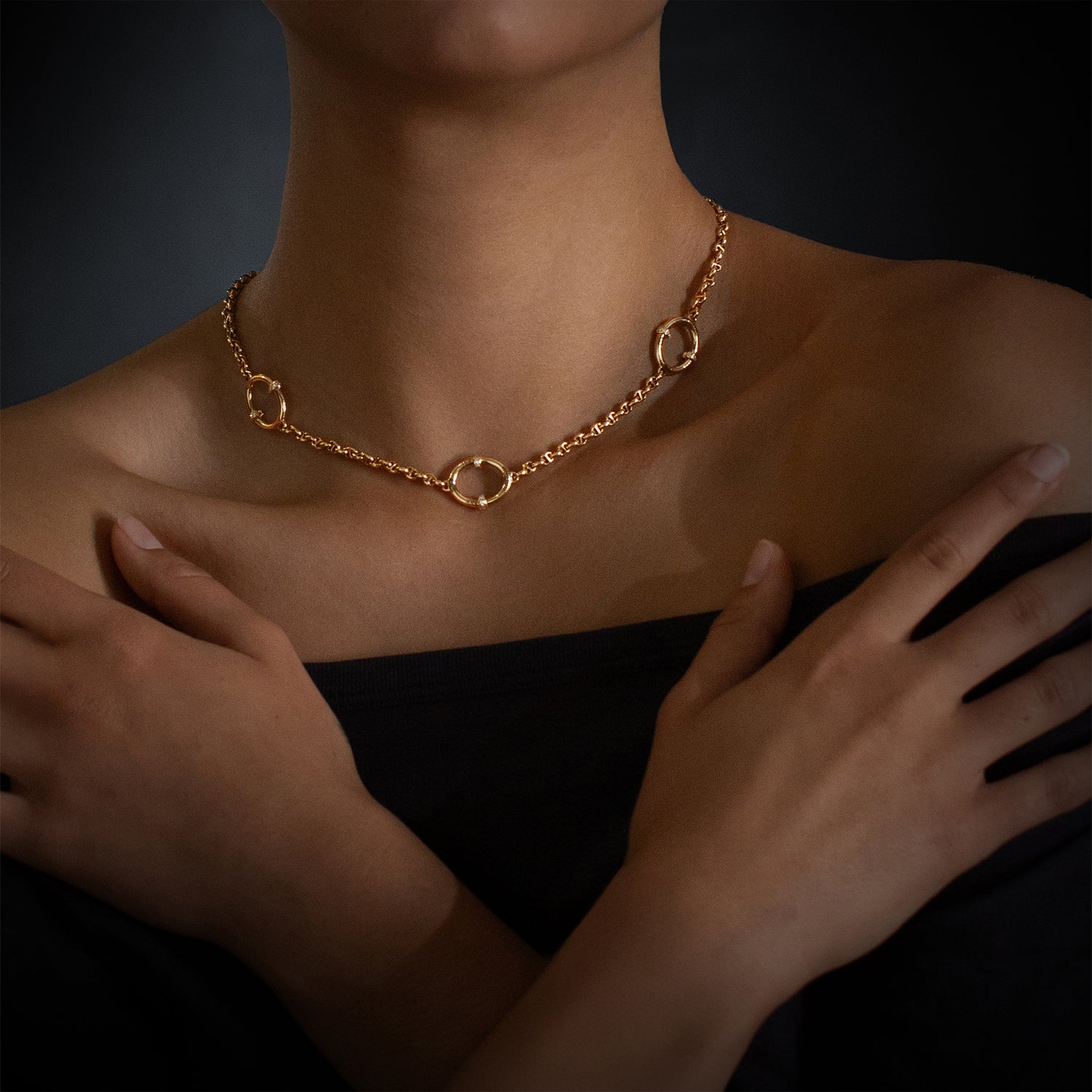 OVAAL STATION BY THE YARD NECKLACE - 17"