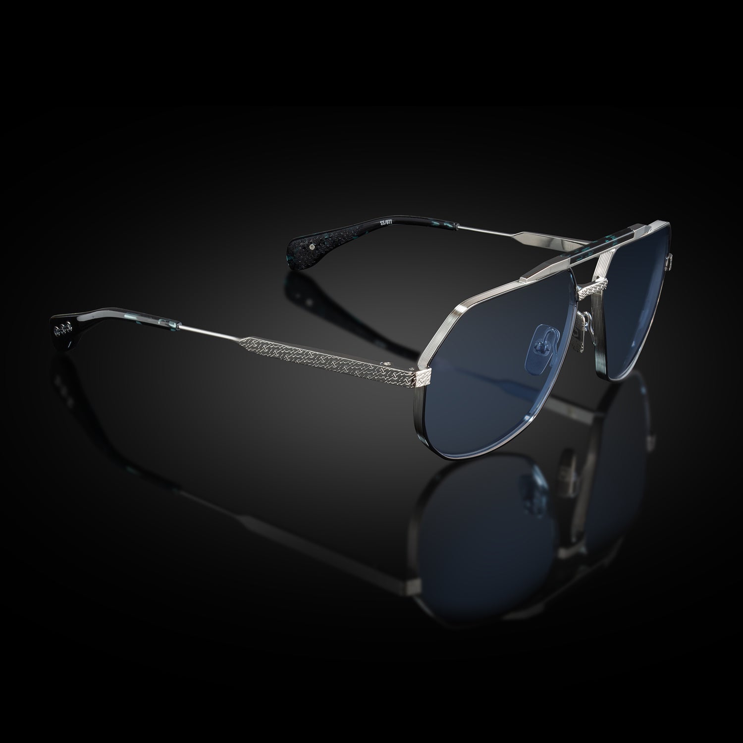 MODEL XII | SHINY SILVER/BLUE TOKYO TORTOISE