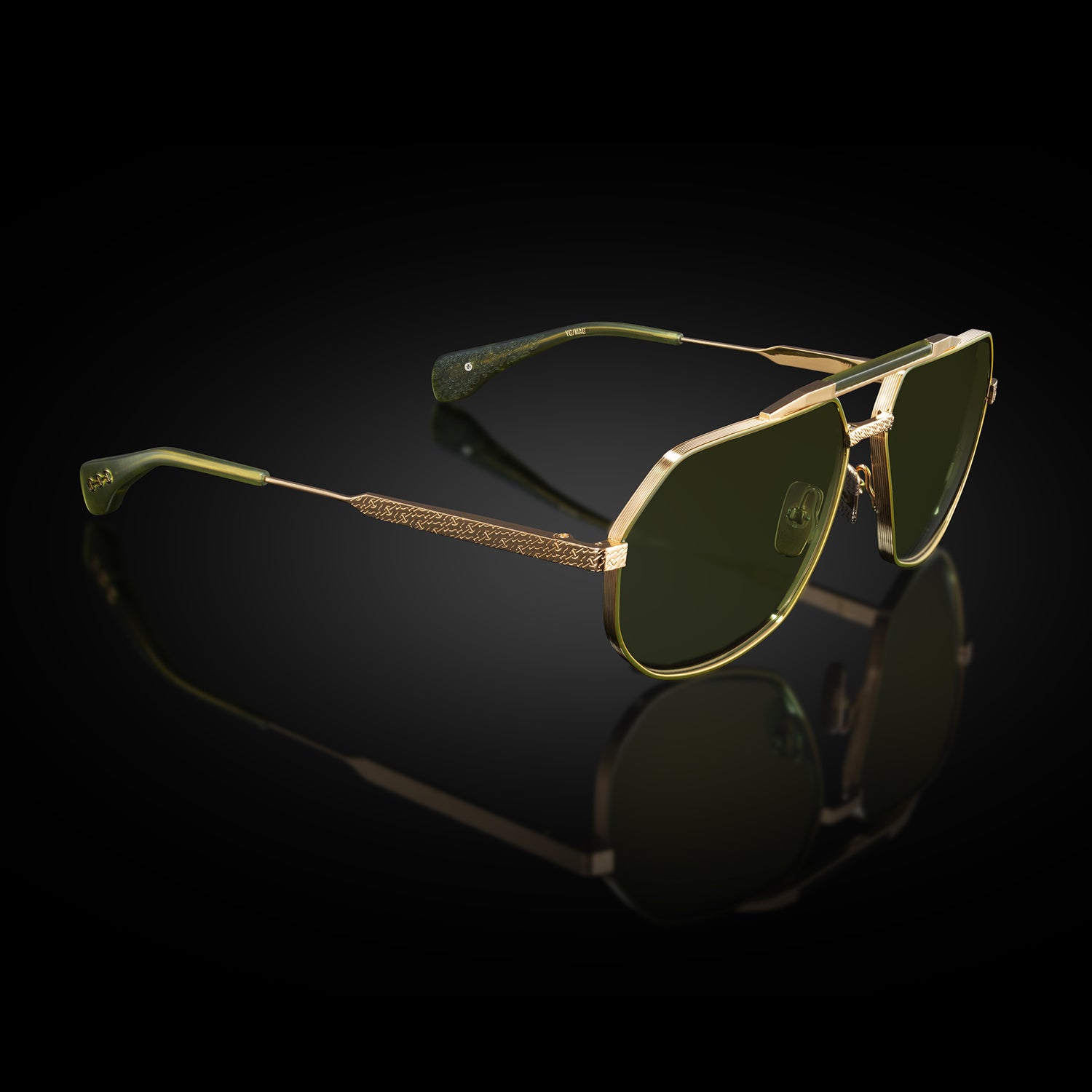 MODEL XII | YELLOW GOLD/MATTE ARMY GREEN