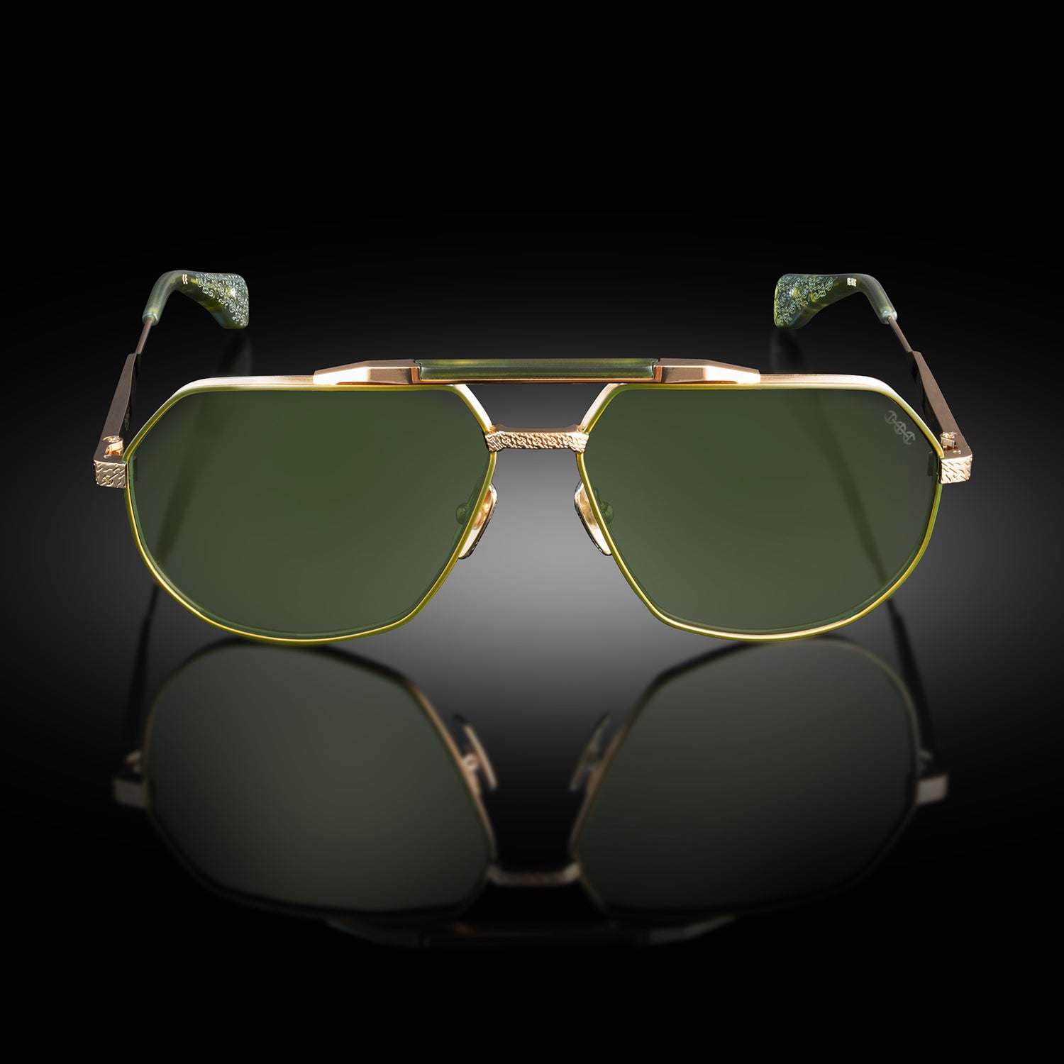 MODEL XII | YELLOW GOLD/MATTE ARMY GREEN