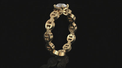 MICRO II SINGLE SOLITAIRE WITH .5 CARAT DIAMOND