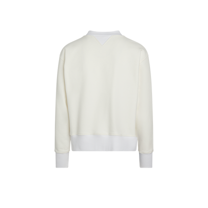 BRUSHED COTTON CREWNECK SWEATSHIRT
