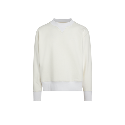 BRUSHED COTTON CREWNECK SWEATSHIRT