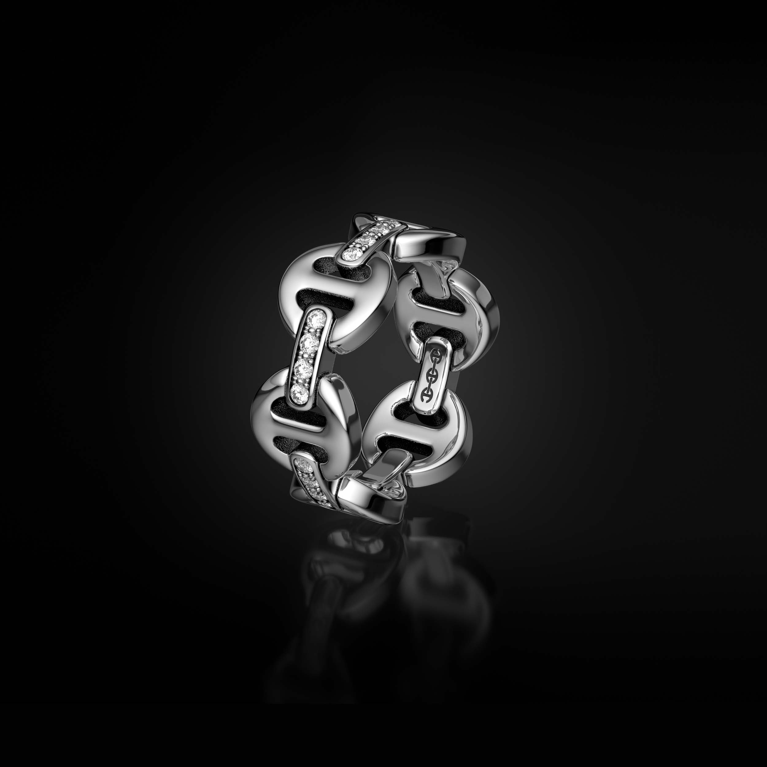 HOORSENBUHS® | CLASSIC TRI-LINK WITH DIAMOND BRIDGES (SIZES 9-12)