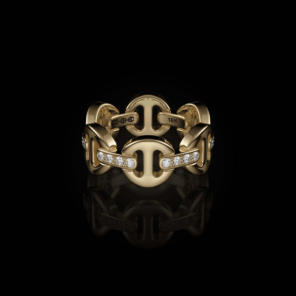 Classic Tri-Link with Diamond Bridges (Sizes 9-12)
