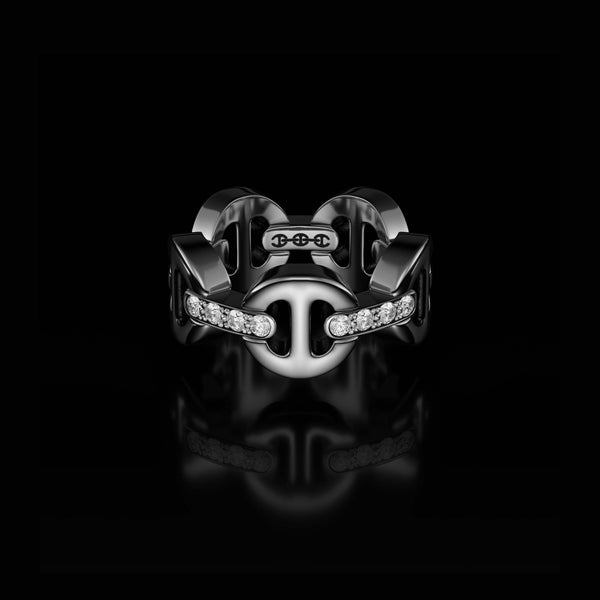 Classic Tri-Link with Diamond Bridges (Sizes 5-8.5)