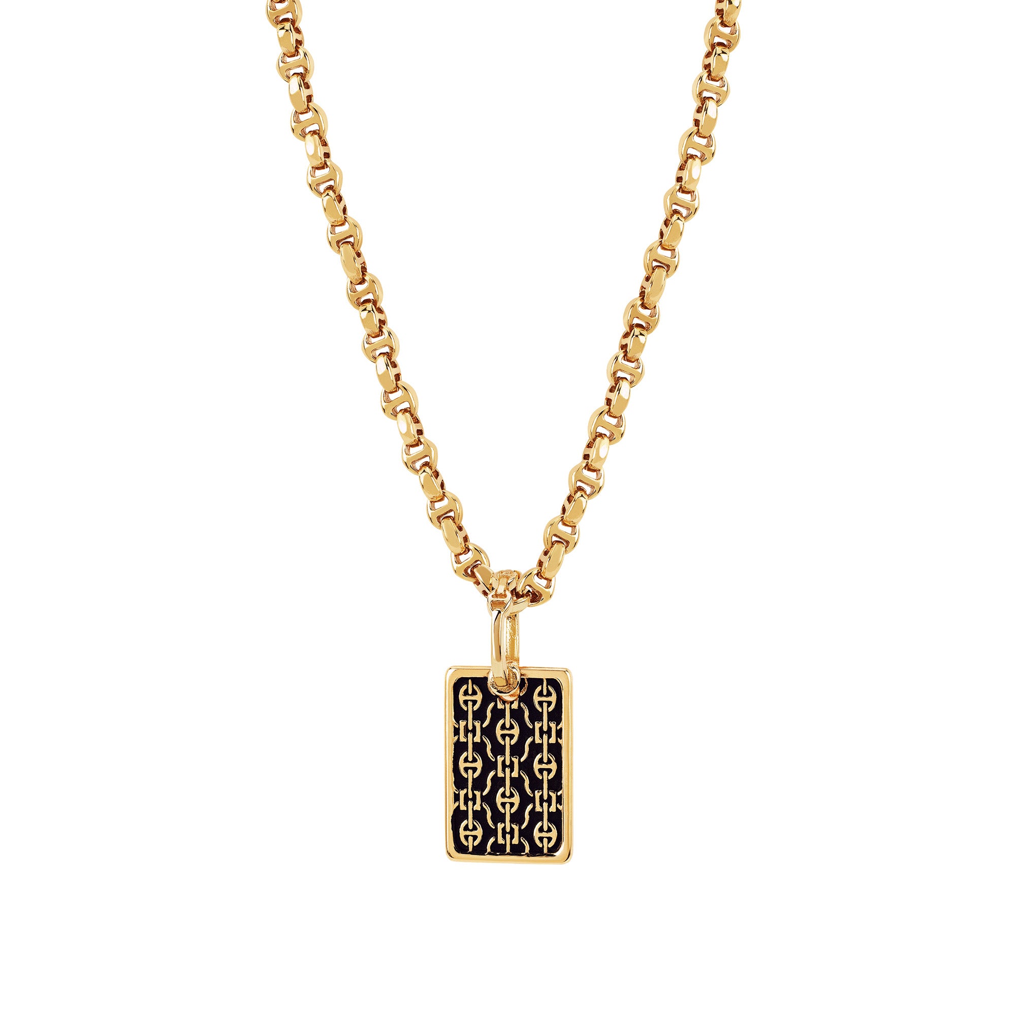 HOORSENBUHS RECTANGLE LACE PENDANT 18K - ネックレス