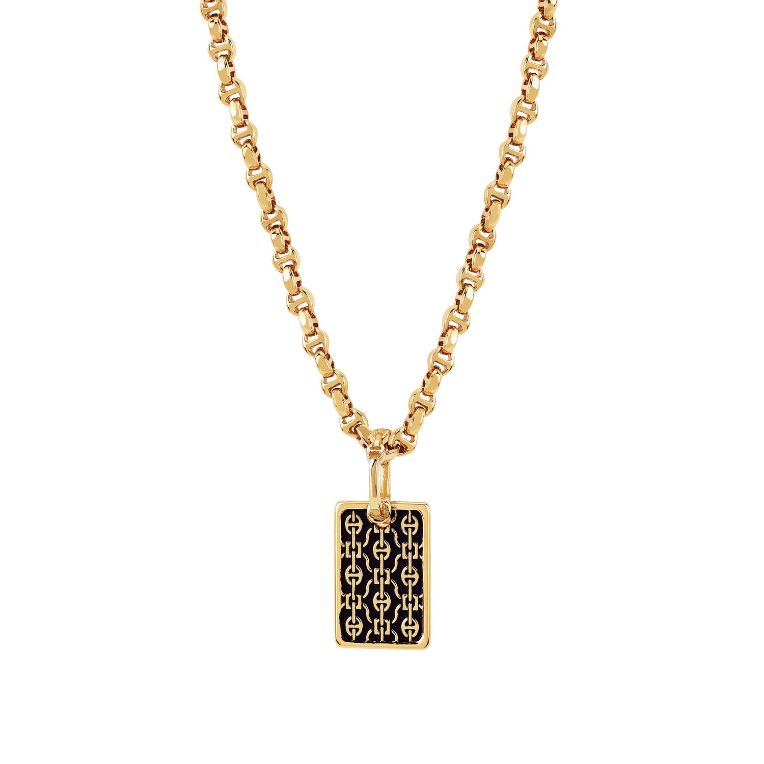 RECTANGLE LACE PENDANT