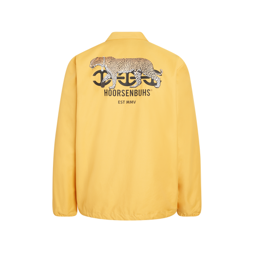 LEOPARD SKATE JACKET YELLOW