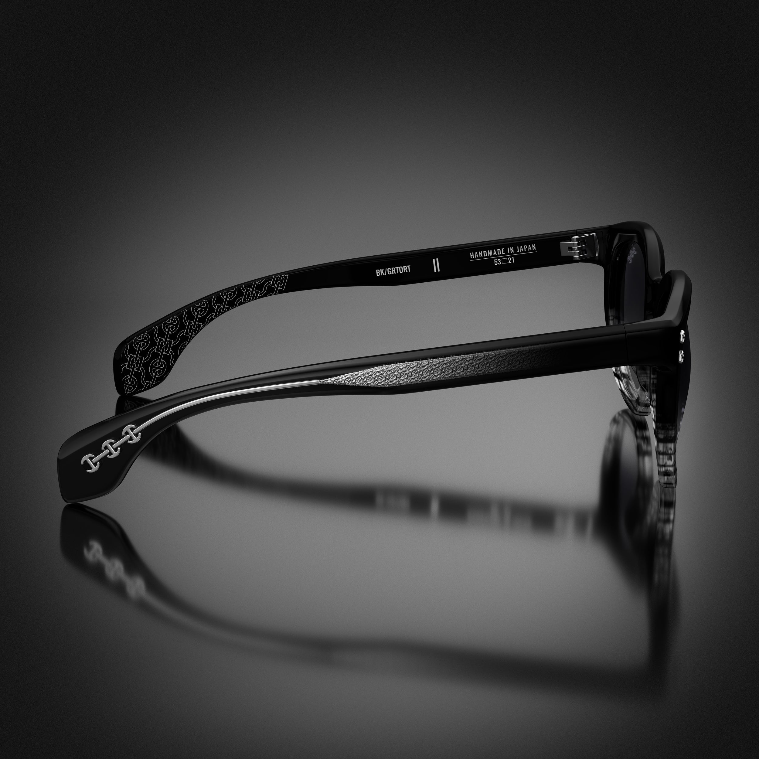 HOORSENBUHS® | MODEL II | BLACK/GREY TORTOISE FADE