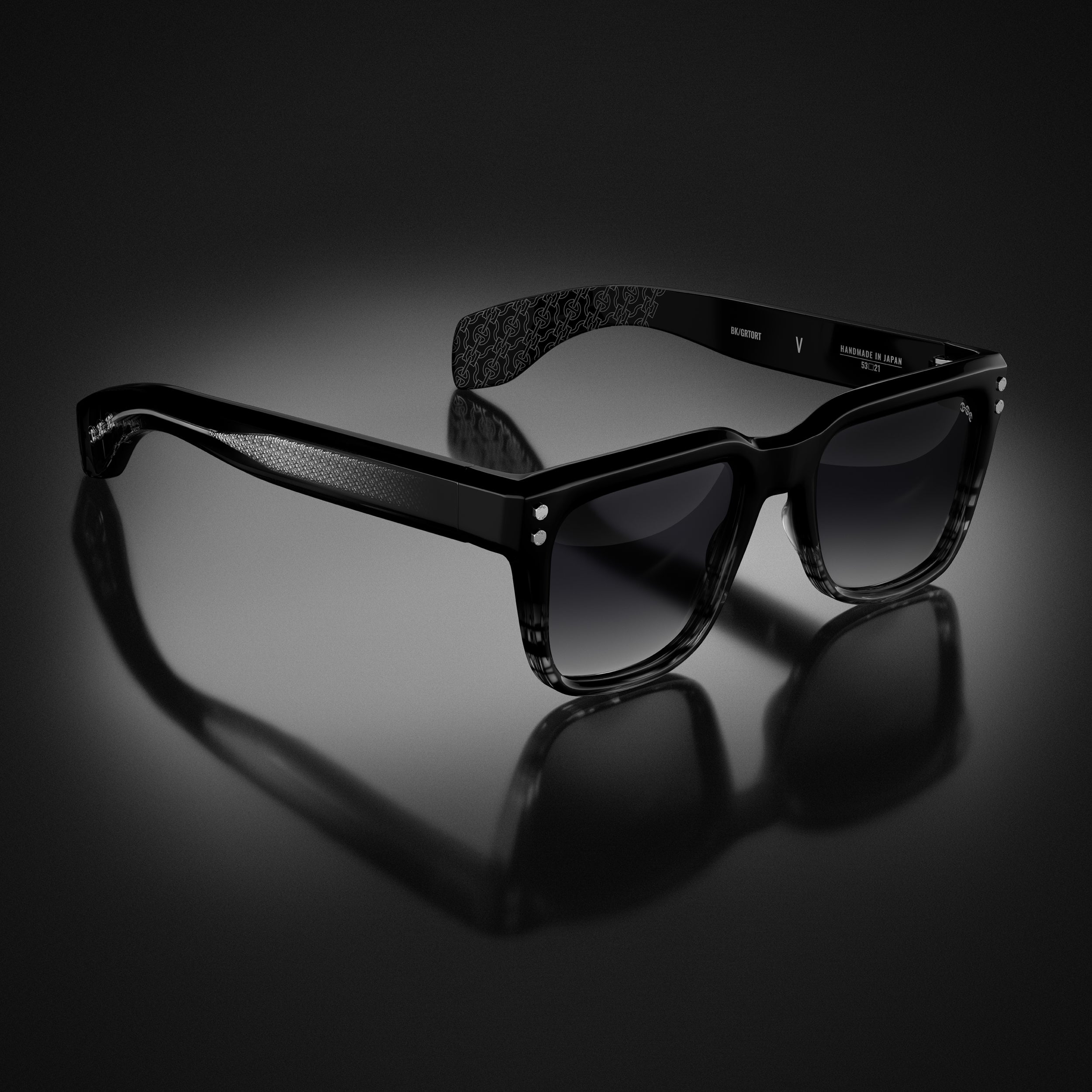 HOORSENBUHS® | MODEL V | BLACK/GREY TORTOISE FADE