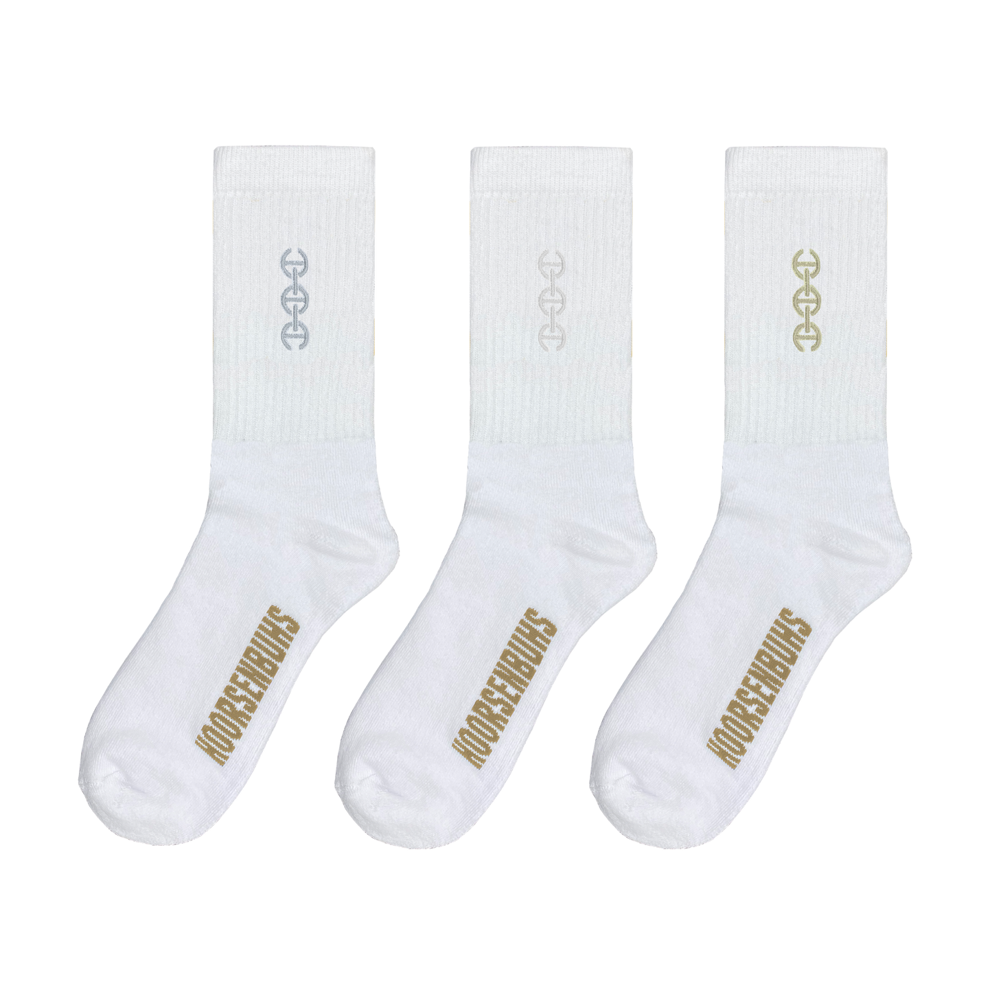 EMBROIDERED SOCK 3 PACK